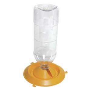 Pojilo za vodu PVC žuto, za flašu od 2l okruglo